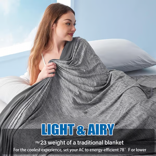 Cooling Blanket  Dual-Sided Lightweight Throw