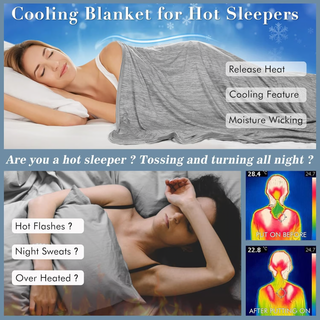 Cooling Blanket  Dual-Sided Lightweight Throw