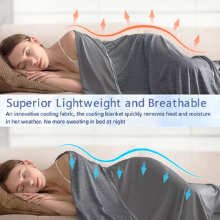 Cooling Blanket  Dual-Sided Lightweight Throw
