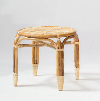 Table basse ronde en rotin Sumatra