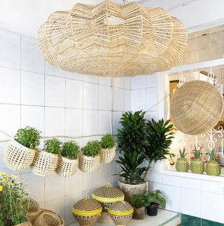 Abat-jour en rotin Sunshine Lampe en osier