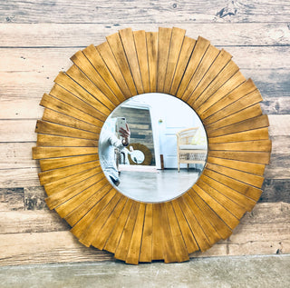 Custom Wood  Convex Mirror