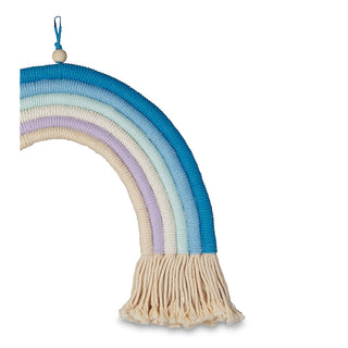 Grande tenture murale arc-en-ciel en macramé ~ Décoration de chambre d'enfant