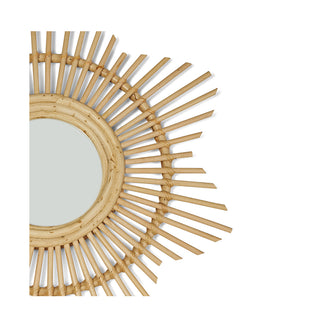 Miroir en rotin Mini Star
