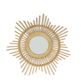 Miroir en rotin Mini Star
