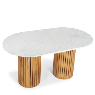 Nouvelle table ovale en marbre Milan