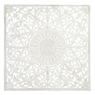 Luna Mándala Wall Art Handcrafted Panel teak wood