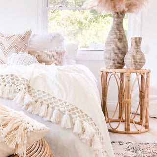 New Rattan Tall Side Table Yasmine