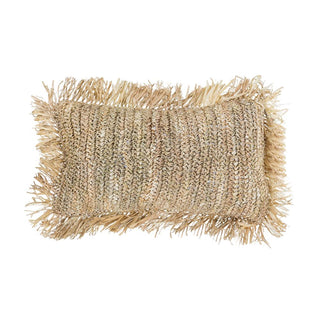 Natural Waterhyacinth Cushion 19" by 12"