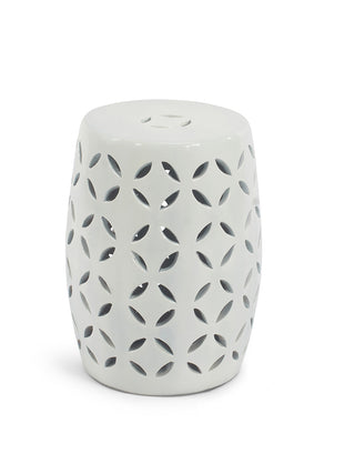 Grand tabouret de jardin en céramique