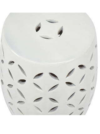 Grand tabouret de jardin en céramique