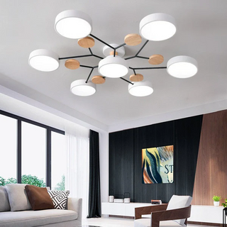 Nordic Branching LED Ceiling Fixture, Modern Design