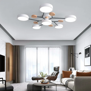 Nordic Branching LED Ceiling Fixture, Modern Design