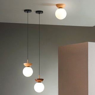 Traditional Japanese Ceiling Light, Artistic Design