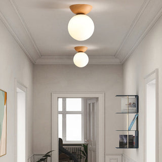 Traditional Japanese Ceiling Light, Artistic Design