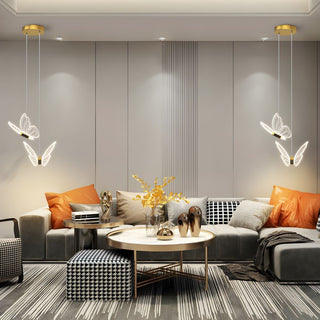 Butterfly-Shaped Hanging Lamp, Decorative Illumination