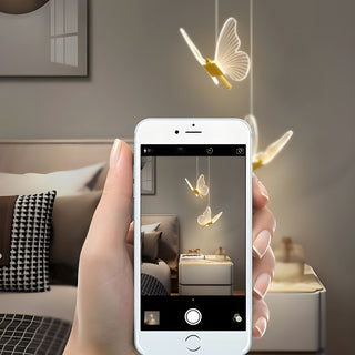 Butterfly-Shaped Hanging Lamp, Decorative Illumination