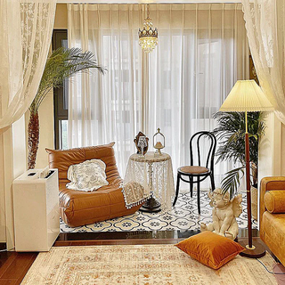 Contemporary Floor Lamp, Rice Paper Design