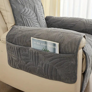 Men’s Leaf Print Recliner Cover | Verdant Design