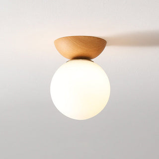 Traditional Japanese Ceiling Light, Artistic Design
