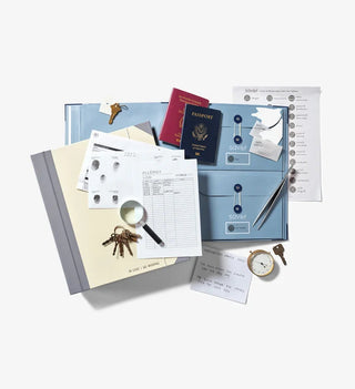 Document Binder With Organiser Envelopes “In Case I Go Missing” Design