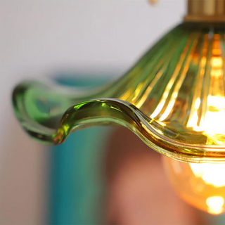 Vibrant Floral Lamp, Hibiscus Design