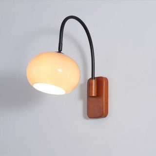 Persimmon Rotatable Glass Wall Sconce, Bauhaus Style