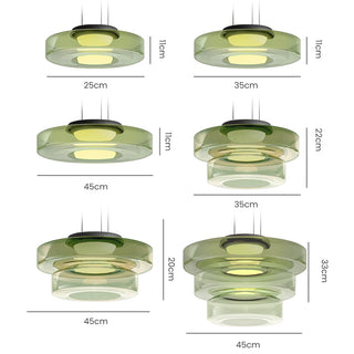 Glass Pendant Lighting, Bauhaus-Inspired