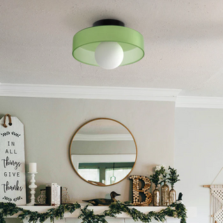 Sleek Round Ceiling Fixture, Modern Design