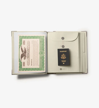 Document Binder With Organiser Envelopes “In Case I Go Missing” Design