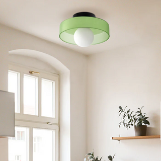 Sleek Round Ceiling Fixture, Modern Design