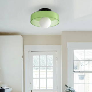 Sleek Round Ceiling Fixture, Modern Design