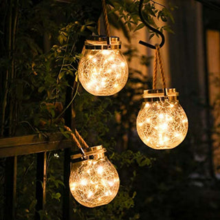 Bright Solar Glass Light Set, Outdoor Illuminating