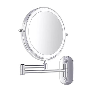 Sleek Rechargeable LED Makeup Mirror, Chrome Finish