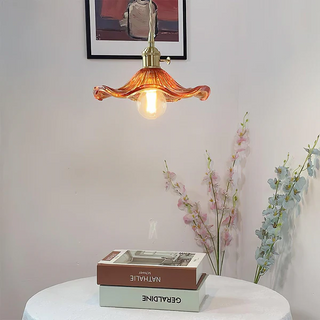 Vibrant Floral Lamp, Hibiscus Design