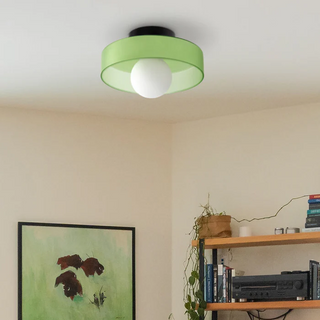 Sleek Round Ceiling Fixture, Modern Design