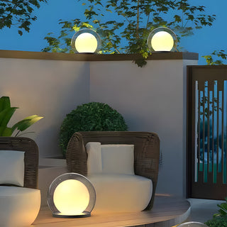 Illuminated Outdoor Pillar Lamp, Weather-Resistant