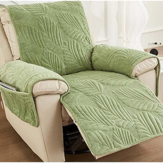 Men’s Leaf Pattern Recliner Cover | Verdant Design