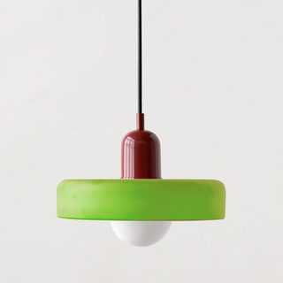 Colorful Glass Pendant Light, Bauhaus Style
