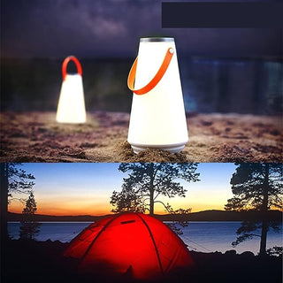 Compact LED camping lamp, portable illumination