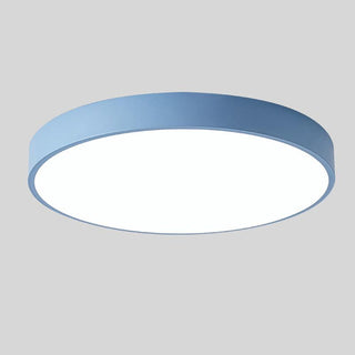 Nordic Circular Ceiling Light, Wooden Design