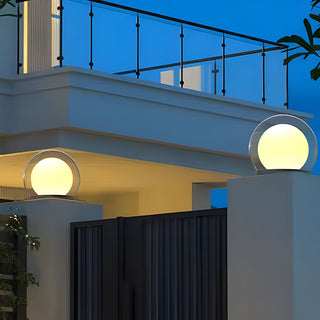Illuminated Outdoor Pillar Lamp, Weather-Resistant