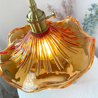 Vibrant Floral Lamp, Hibiscus Design