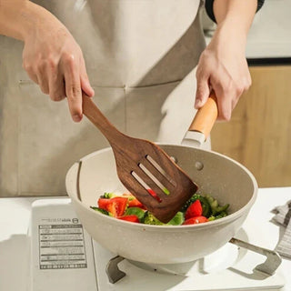 Sturdy Wooden Cooking Utensils Set | Versatile Design