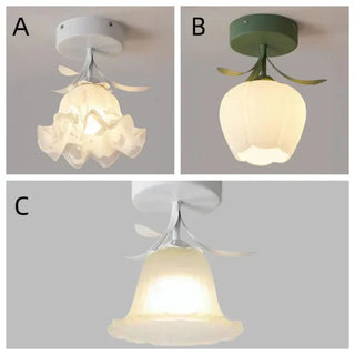 Chic Mini Flower Ceiling Light, French-Inspired