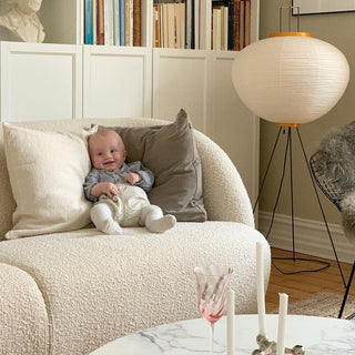 Translucent Paper Floor Lamp, Soft Glow