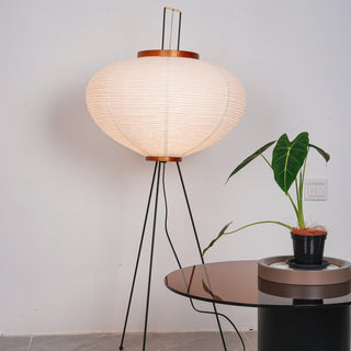 Translucent Paper Floor Lamp, Soft Glow