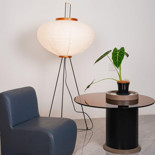 Translucent Paper Floor Lamp, Soft Glow