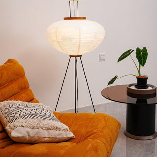 Translucent Paper Floor Lamp, Soft Glow