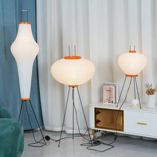 Translucent Paper Floor Lamp, Soft Glow